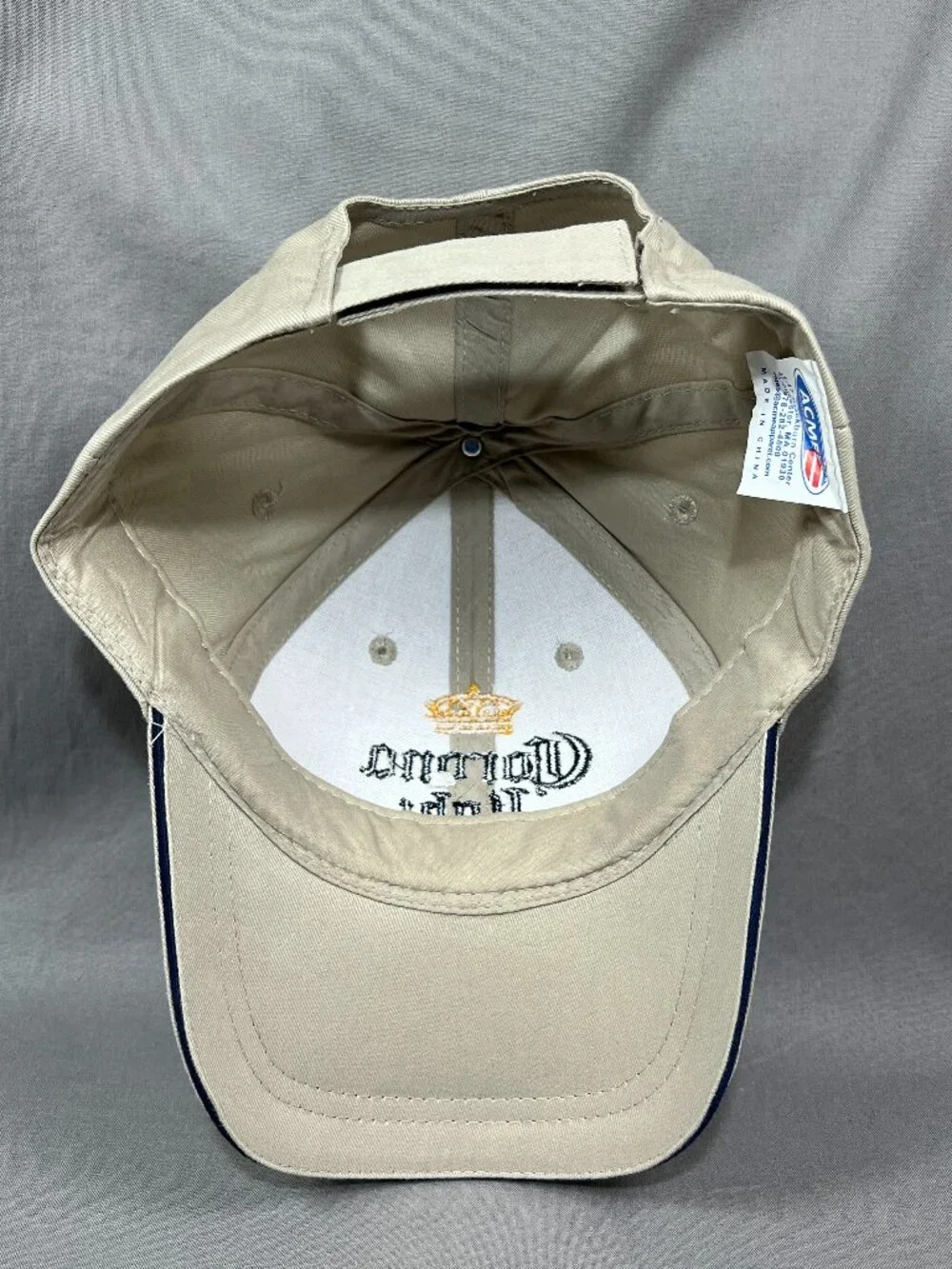 Corona Light Beer ACME Strapback Hat Khaki Baseball Mexico Adjustable Adult Cap